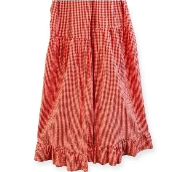 ANTHROPOLOGIE Stella Nova Sussie Square Neck Gingham Dress Size XL NEW - Picture 6 of 10